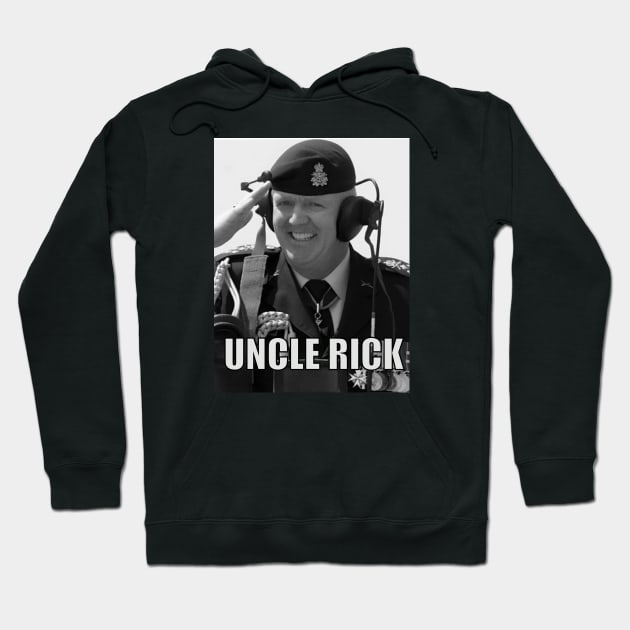 Uncle Rick Hoodie by CorporalNewsNetwork